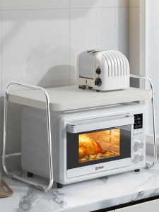 ชั้นวางของครัวสแตนเลสสำหรับอบอุ่น กระติกน้ำร้อนไฟฟ้า อบ เตา ตู้เย็น ชั้นวางของแบบอเนกประสงค์สำหรับใช้ในบ้าน