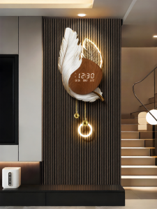 CTYLIGHTZ | Luxurious Digital Clock With Feather Grill and Calendar