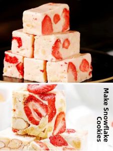 Freeze-Dried Strawberry Slices Commercial 500g Baking Decoration Special Fruit Dry Snacks Snowflake Crisp Ingredient