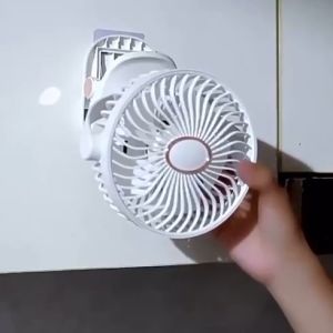 A5 Multifunctional Mini Clip Fan USB Rechargeable Desktop Fan with Night Light Air Circulation Wall Mounted Electric Fan