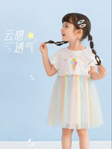 Jelly Baby | Đầm Hè Cho Bé Gái Tay Ngắn MESH