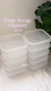 ✅ 10Pcs Food Storage Containers with Lid – Refrigerator & Freezer Organizer for Fruits Vegetables Meat