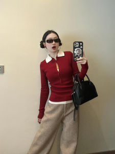 Khaki High Waist Straight Leg Casual Pants Women Spring Loose Slim Wide Leg Micro Flared Floor Length Trousers