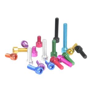 Ultra-Light Aluminum Alloy Cup-Headed Bolts M6x8-40 Colorful Hexagonal Long Nuts for Model Aviation Metal Cylindrical Head Screws
