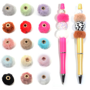 10 Chiếc Sang Trọng Lông Bao Phủ Pompom Không Gian Siêu Tốc Hạt Nhiều Màu Vải 2Cm Bóng Hạt Cho DIY Trang Sức Làm Bông Tai Vòng Tay Phụ Kiện