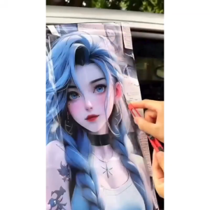 Ready Stock Car sticker PE film Cover Stripe Car Door Center 125 Brook Column Pillar sticker Car Window Middle