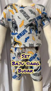 PLAYSETS BUDAK LELAKI SIZE 2-8 BAJU BUDAK SEPASANG SET T-SHIRT + SELUAR BUDAK 100% COTTON BOYS & GIRLS CLOTHING SETS