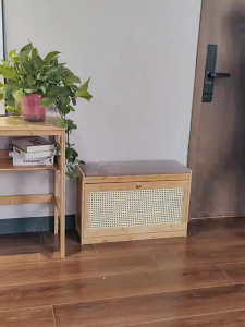 Bamboo Bamboo Shoe Rack Organizer Shoe Changing Stool Shoe Cabinet Integrated Bench Long Bench Shoe Wearing Stool