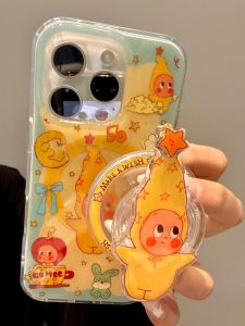 Shockproof Dual-Layer IMD Magical Wish Long Hat Man iPhone Case Magnetic Stand