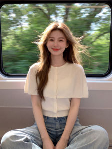 CHOEFULYN | Unique Design Slimming White Cape T-shirt