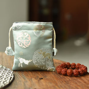 Luxury Flocking ปักเครื่องประดับกระเป๋า Double Layered ลูกปัดเก็บกระเป๋าวอลนัทขัดกระเป๋ากระต่ายสร้อยข้อมือบรรจุภัณฑ์กระเป๋า