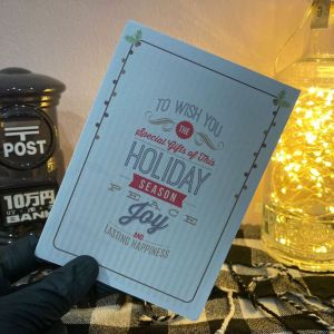 Merry Christmas 3 Layers Pop Up Handmade Greeting Card/ Wish Card/ Gift Card