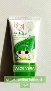 Kiddie Hairvita BQ4 Vitamin dan Pelicin Rambut Anak Tanpa Dibilas 50ML - HIJAU Ekstrak Lidah Buaya