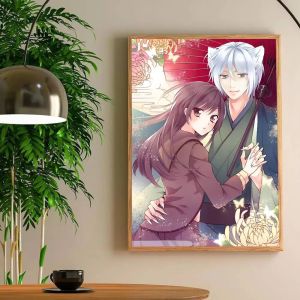 Anime K-Kamisama Kiss Japanese 5D DIY Full Round Diamond Painting Home Living Room Bedroom Aesthetic Bar Decoration Gift