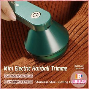 BIBLIO Mini Electric Hairball Trimmer Clothes Lint Remover Clothing Shaver Hair Ball High-quality USB Rechargeable Hairball Epilator