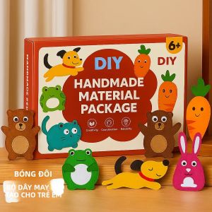 Bộ Dụng Cụ May Đồ Chơi Bằng Nỉ Hình Thú Tự Làm 6 Món Dành Cho Bé Gái Học May Thú Nhồi Bông Mặt Dây Chuyền Đồ Chơi Thủ Công Giúp Phát Triển Kỹ Năng Vận Động Tinh Quà Tặng Sinh Nhật Giáng Sinh