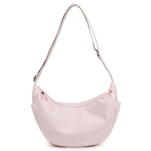 Fashionable Casual Nylon Dumpling Shaped Crossbody Bag Lightweight Single Shoulder Bag for Women Simple Design Small Cloth Bag