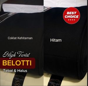 Kain JETBLACK High Twist per 125 cm Grade A Bahan Celana formal Safari Jas Jaket dll