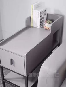 (FREE INSTALLATION)Addin Black Steel Frame Side Table Mini Small Bed / Sofa Edge Table - SC0143MY