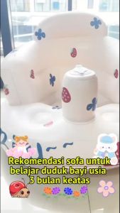 Sofa Belajar Duduk Bayi Kursi Makan Bayi Kursi Bayi Sofa Balon Tiup PVC Inflatable Baby Chair WJ13