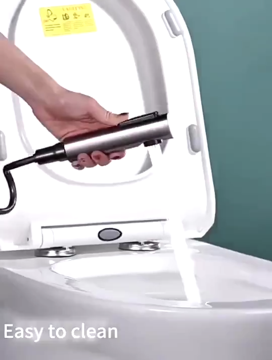 High Pressure Handheld Bidet Spray Toilet Set With Three Outlet Faucet Toilet Flusher Bathroom