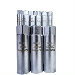 Mata sock busi 14mm magnet 3/8inch 12pt xapr KB14 kunci busi Racing mewah kualitas bengkel resmi