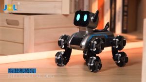 Childrens Robot Toy Car Electric Remote Control Toy Dog Intelligent Machine Dog Eight Wheeled Stunt Mechanical Dog Toy