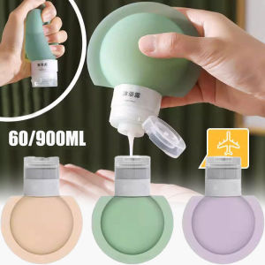 90/60ML Silicone Dispensing Bottle Refillable Lotion Bottle Travel Portable Squeeze Shampoo Shower Gel Storage Container