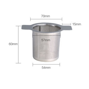 High Quality With Cover Tea Infuser Stainless Steel Coffee Tea Strainer Grid Binaural Net Leak Tea Mesh Tea Filter Tea Accessory