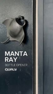 Manta Ray Bottle Opener ที่เปิดขวด ดีไซน์ ปลากระเบน มีแม่เหล็กติดกระดาษโน๊ตที่ตู้เย็น Qualy (ควอลี่)