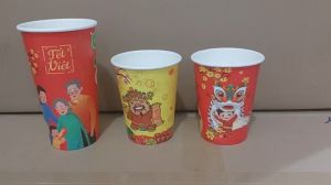 25 - 50 cái ly giấy cốc giấy 360ml - 14oz/12oz (Không nắp)