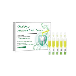 Oralhoe Ampoule răng huyết thanh vết bẩn trên răng loại bỏ miệng mùi răng làm trắng Ampoule Chất kem đánh răng làm mới hơi thở làm sạch sâu kem đánh răng (1.5ml x 10pcs)