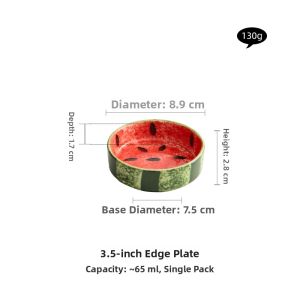 YOGEHOME | Hand-painted Watermelon Pretty Ceramic Dish Small