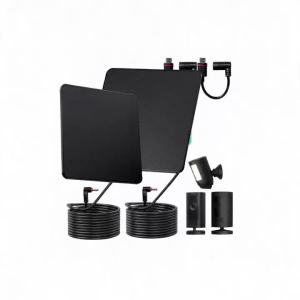 Solar Panel for Ring Camera 2 Pack 5W Solar Ring Solar Charger Compatible with Ring Barrel Plug to USB-C Adapter 10ft Cable