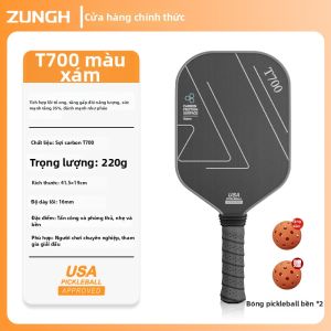 ZUNGH | Bộ Vợt Pickleball Sợi Carbon T700 Chuyên Nghiệp Giải Đấu Cho Người Lớn & Trẻ Em