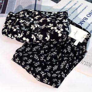 Quần Dài Ren Mỏng Mùa Hè Bằng Lụa Băng Rộng Rãi Thoải Mái Quần Đi Bộ Đường Dài Có Khóa Kéo Cạp Cao Nine Points Polyester