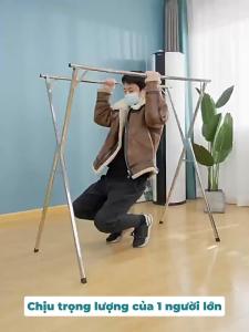 Giá treo quần áo khung thép NAGO chắc chắn chống gỉ sào đồ treo quần áo gấp gọn kích thước