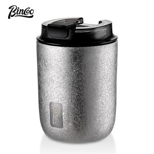 BINCOO Titanium Thermal Coffee Mug Vacuum Flask Insulated Tumbler Antibacterial Coffee Mug Leak-Proof Sealed Coffee Cup 240ML