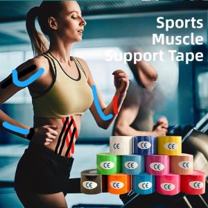 Elastic Muscle Strapping Tape for Knee And Ankle Sprain Relief Sports Injury Rehabilitation Basketball Foot Play Cotton Bandage