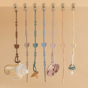 1PCS Silicone Pacifier Anti Drop Chain Baby Toy Teether Anti Drop Rope Baby Pacifier Chain Anti Loss Chain