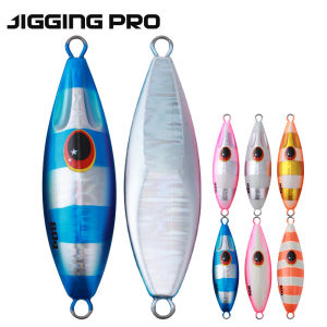 JIGGING PRO Bee Slow Pitch Jig 60g 80g Slow Fall Metal Jig Shore Casting Jigging Spoon Lure Glow Saltwater Fishing Lure