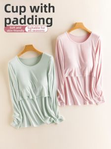 Mom Jane | Breastfeeding Nursing Top with Pads Lyocell-Modal Blend