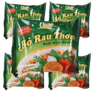 Thùng mì bò rau thơm Unit 30 gói 72g