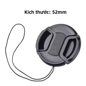 Nắp Trước Ống Kính DSLR Đa Năng Có Dây Đeo Chống Mất Vỏ Bảo Vệ Cho Máy Ảnh Canon Nikon Sony