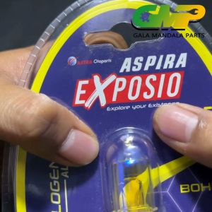 Aspira Bohlam Halogen H6 Kaki 3 Exposio Lampu Depan Motor All Condition M5 12V 35W