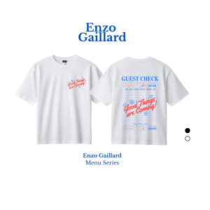 Enzo Gaillard เสื้อยืด ทรงปกติ รุ่น Menu Series