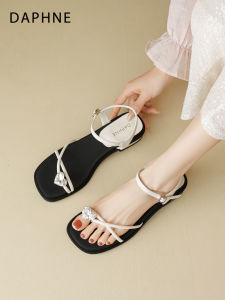 Daphne | Coarse Heel Flip Flop Summer French Style Wedge Sandals