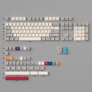 C64 R3 Retro Keycaps Black Side Engraved keycap Cherry Profile Dye sublimation PBT Keycaps For MX Mechanical Keyboard Wooting