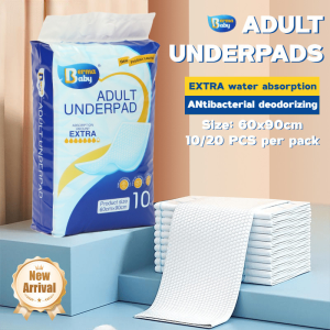 BERMABABY 10/20PCS Adult Nursing Pad Disposable Underpad Strong Water Absorption 3 Layer Care Pad