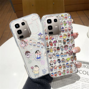 New Phone Case Infinix Note 50X 50S Note50 50 Pro + Plus 5G 4G Ins Fun Cartoon Colourful Dinosaur Crayon Shin-chan Casing Anti-fall Silicone Soft Cover 2025